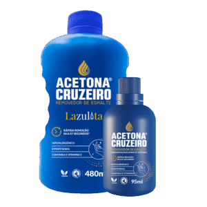 Acetona Cruzeiro 480mL e 95mL