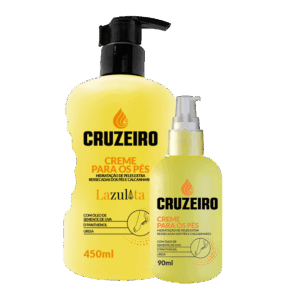 Creme Para os Pés Cruzeiro 450mL e 90mL